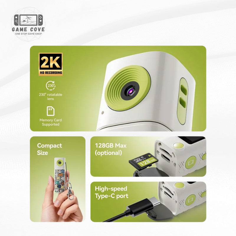 G10 Thumb Mini Camera Lipstick Series Youth Series 2K HD Rotateable Portable Camera | GameCove PH