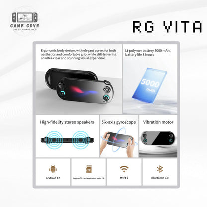 Anbernic RG VITA/ RG VITA PRO Handheld Game Console 5.46-5.5-inch Screen Android 12-14 | GameCove PH