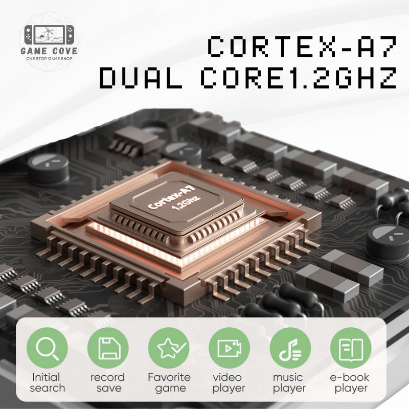 GameCove Miyoo Mini Flip 2.8-Inch Retro Handheld Game Console