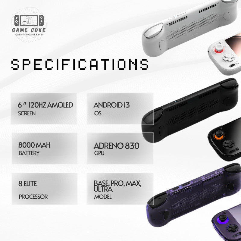 AYN Odin 3 Portal Android Handheld Emulator Android 15 Wifi Bluetooth Portable Console | GameCove PH