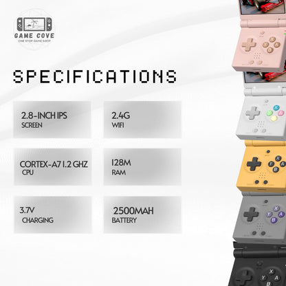 GameCove Miyoo Mini Flip 2.8-Inch Retro Handheld Game Console