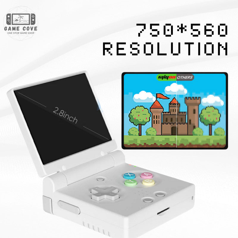 GameCove Miyoo Mini Flip 2.8-Inch Retro Handheld Game Console