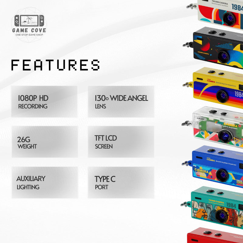 G6 Thumb Mini Camera 1080P HD Wide Angle Portable Camera