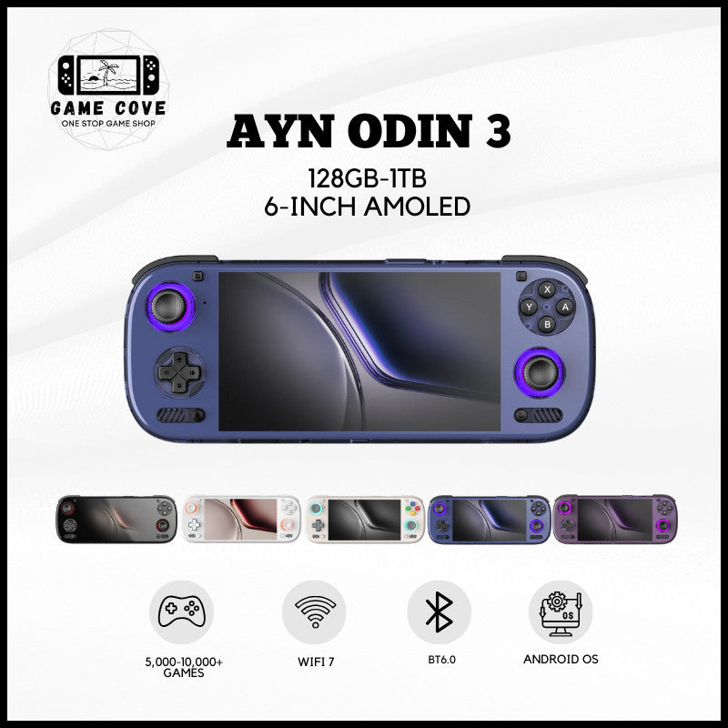 AYN Odin 3 6″ 120Hz AMOLED Android Gaming Handheld