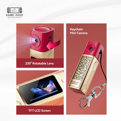 G10 Thumb Mini Camera Lipstick Series 2K HD Rotateable Portable Camera