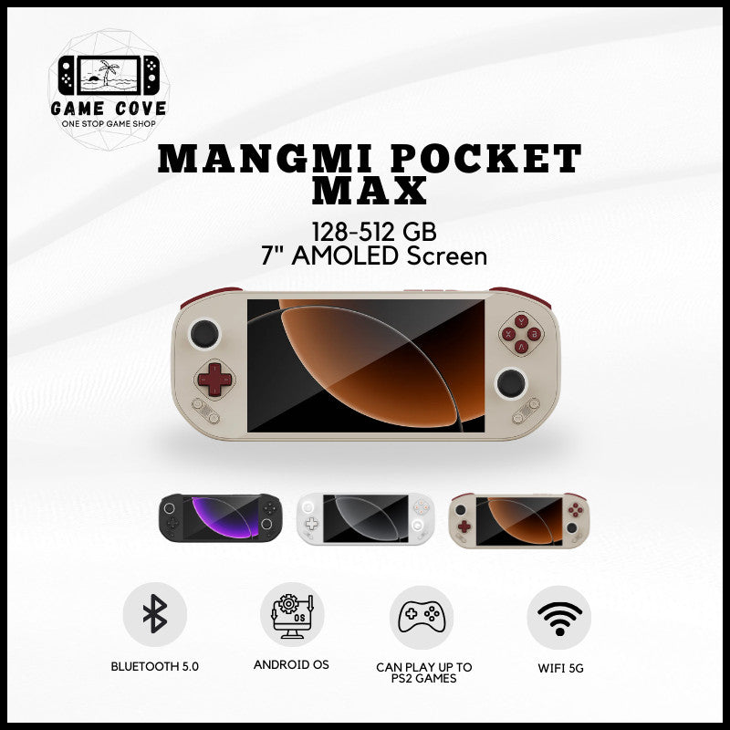 Mangmi Pocket Max Android Handheld Game Console Android 13 AMOLED Screen | GameCove PH