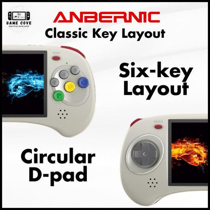 RG Arc-D/S featuring 6-Key Layout and Circular D-Pad