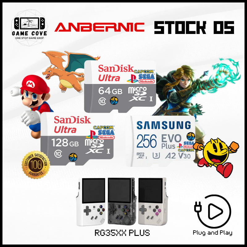 Anbernic RG35XX PLUS Sandisk SD Card (Stock OS)